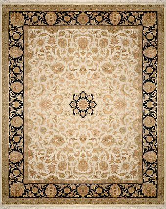 Индийский Rajastan ковер №1912 304x244cm из шелка и шерсти