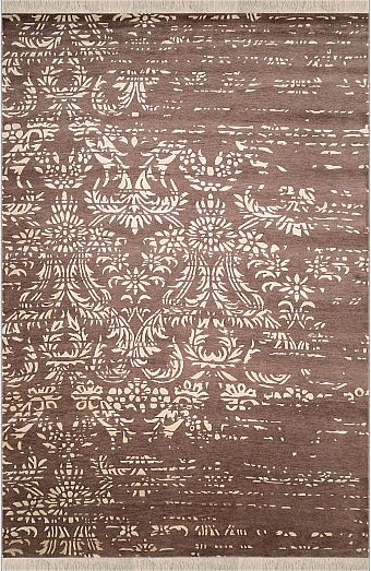 Современный Индийский ковер Damask Neo №2105 299x198cm из шерсти и бамб. шелка в стиле неоклассика