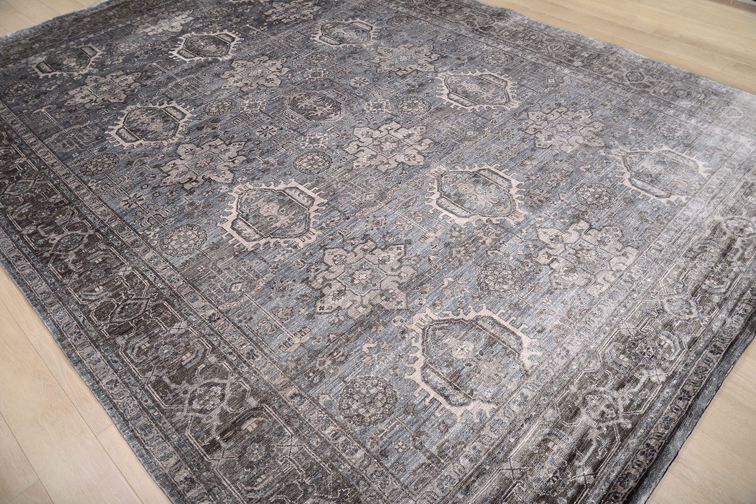 Шелковый ковер ручной вязки KASHKAR SILK, размер 371x273cm изображение
