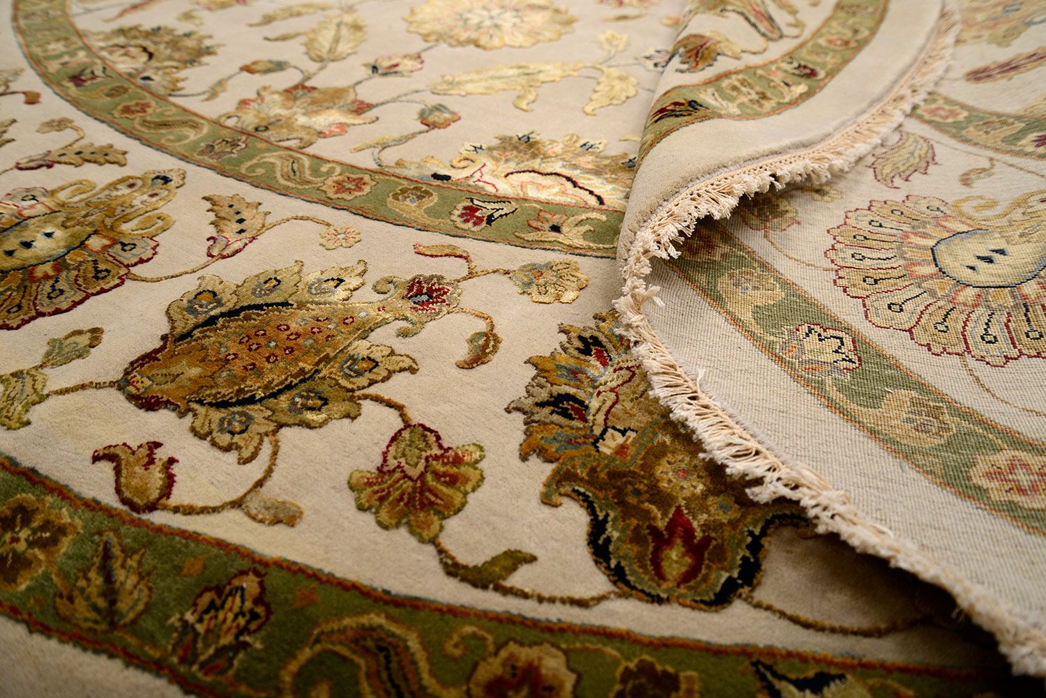 Ковер ручной вязки RAJASTAN из шелка и шерсти, размер 312x312cm изображение