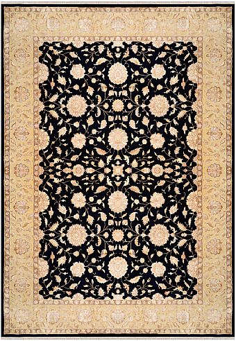 Индийский Tabrizi ковер №1960 355x251cm из шелка и шерсти