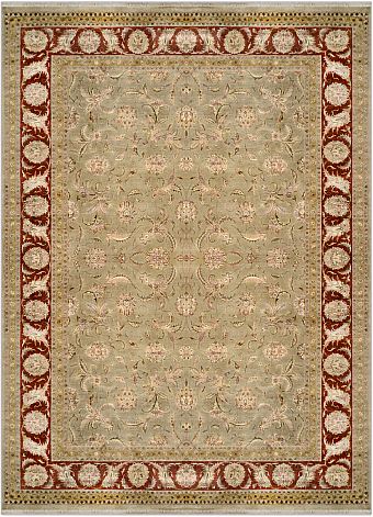 Индийский Rajastan ковер №1964 375x268cm из шелка и шерсти