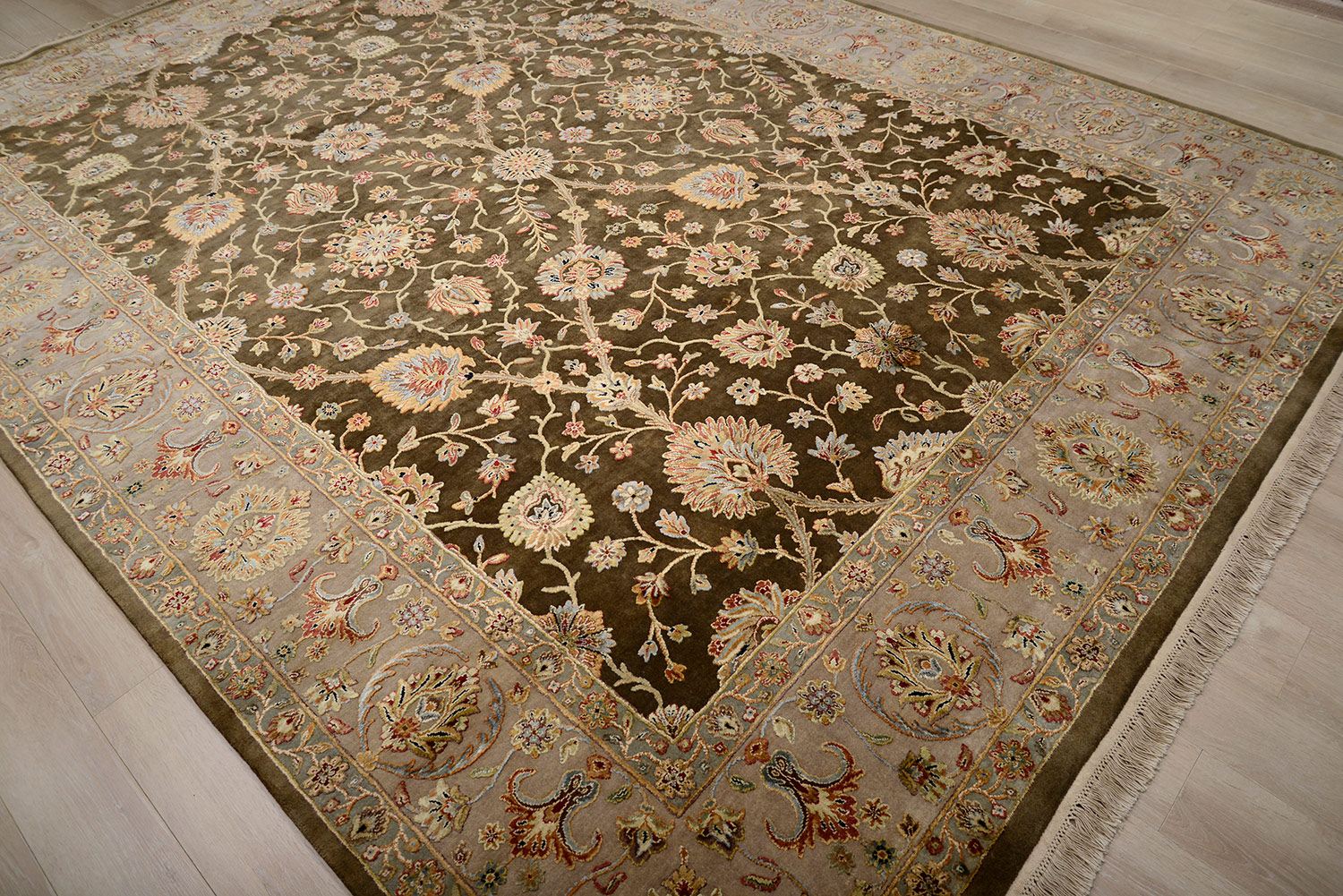 Ковер ручной вязки RAJASTAN из шелка и шерсти, размер 371x272cm изображение