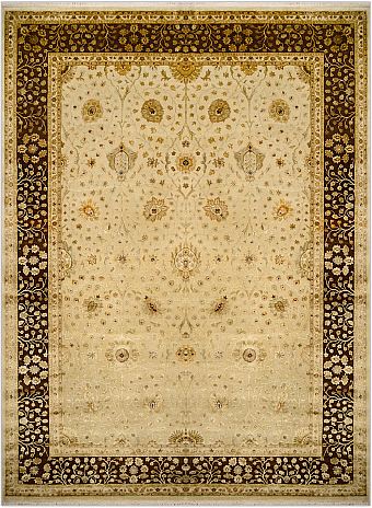 Индийский Rajastan ковер №1906 424x312cm из шелка и шерсти