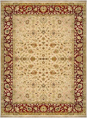 Индийский Rajastan ковер №1852 365x275cm из шелка и шерсти