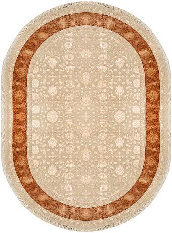 Современный Индийский ковер Rajastan Neo №2133 237x172cm из шерсти и шелка в стиле неоклассика