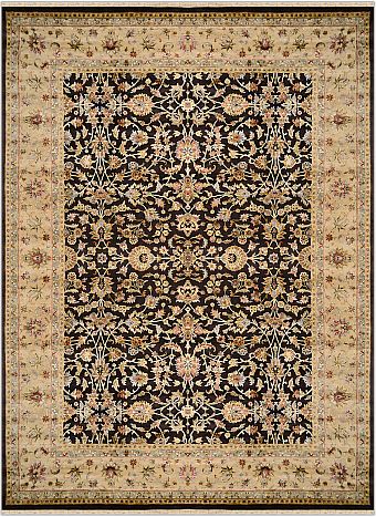 Индийский Rajastan ковер №1876 370x276cm из шелка и шерсти