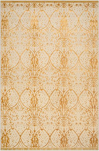 Современный Индийский ковер Amboise №2170 275x182cm из шерсти и бамб. шелка в стиле неоклассика