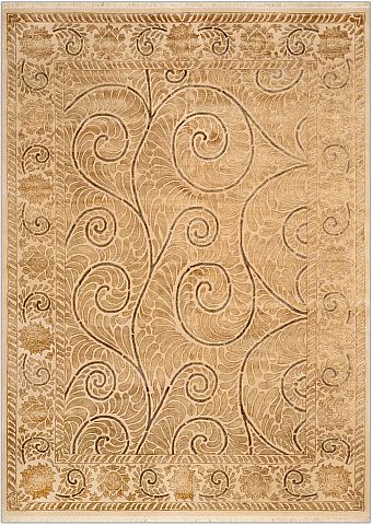 Современный Индийский ковер Art Nouveau №2192 242x172cm из шерсти и шелка в стиле неоклассика