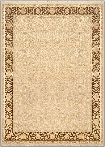 Современный Индийский ковер Rajastan Neo №2018 230x168cm из шерсти и шелка в стиле неоклассика