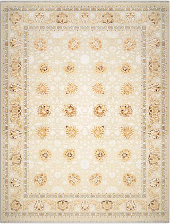 Индийский Tabrizi ковер №1848 365x280cm из шелка и шерсти