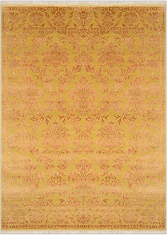 Современный Индийский ковер Damask №2211 244x169cm из шерсти и шелка в стиле неоклассика