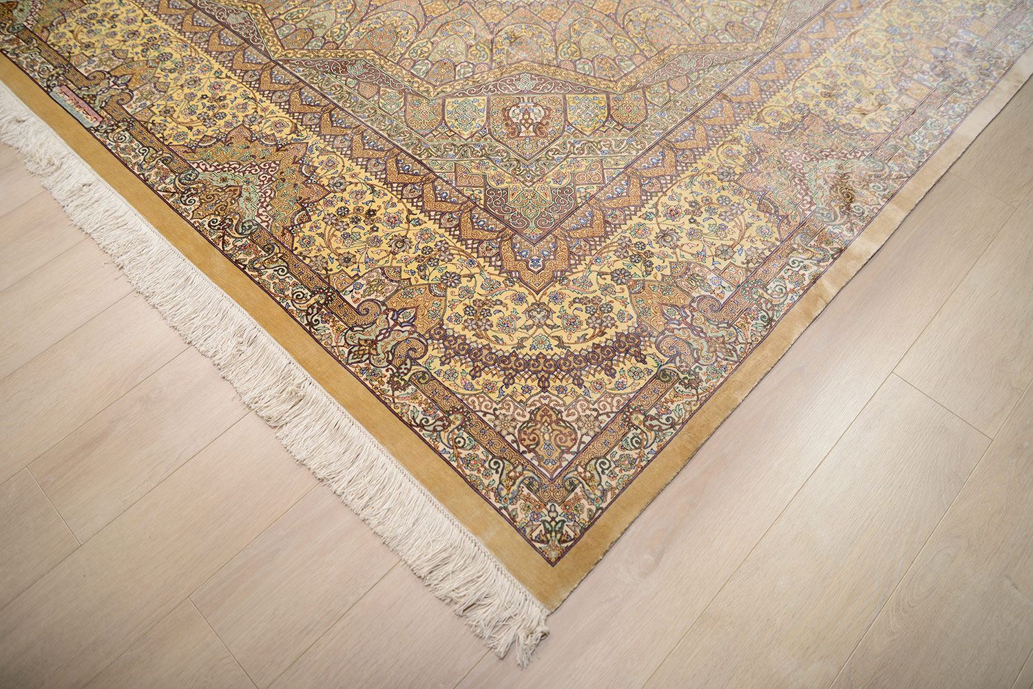 Шелковый ковер ручной вязки QOM, размер 350x250cm изображение