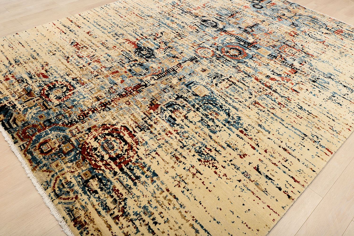Индийский ковер SHABBY CLASSIC шерстяной Прямоугольный 297x240cm фото крупным планом