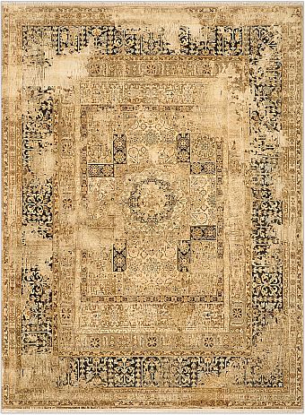 Современный Индийский ковер Artefact №2977 366x274cm из шерсти и шелка в стиле неоклассика
