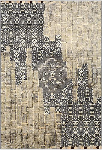 Современный Индийский ковер Artefact №3097 287x199cm из шерсти и шелка в стиле неоклассика