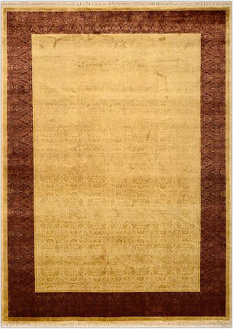 Современный Индийский ковер Moire №2216 350x250cm из шерсти и шелка в стиле неоклассика