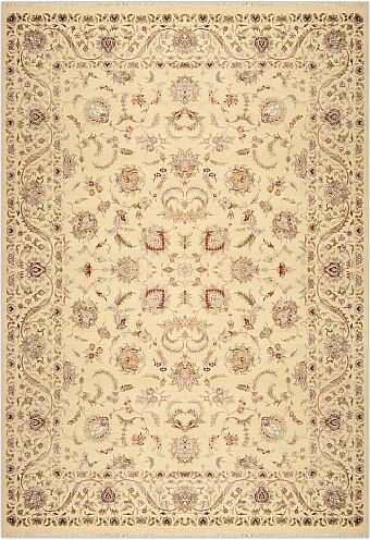 Индийский Tabrizi ковер №2467 358x250cm из шелка и шерсти