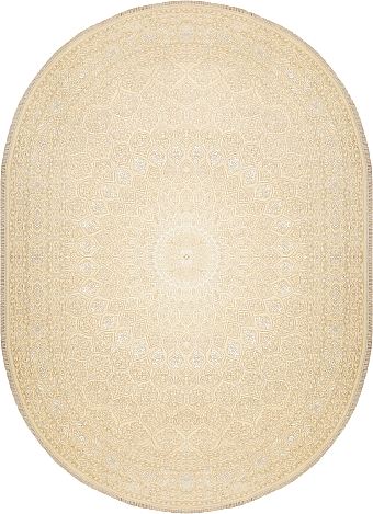 Современный Индийский ковер Gombad Neo №3141 350x250cm из шерсти и шелка в стиле неоклассика