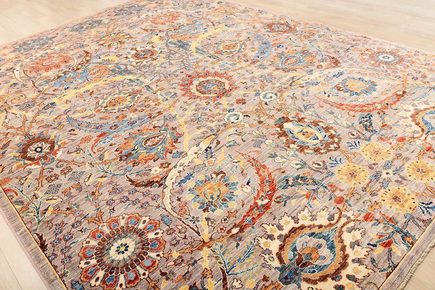 Шерстяной ковер ручной вязки SAFAVID, размер 367x270cm изображение
