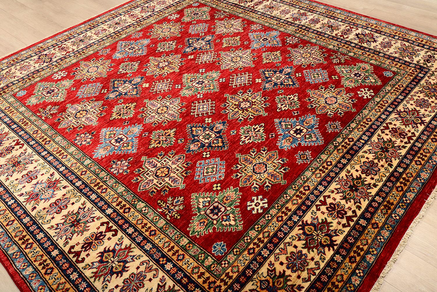 Шерстяной ковер ручной вязки KAZAKH, размер 252x249cm изображение