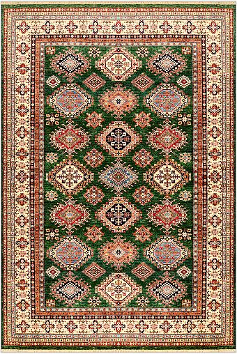 Шерстяной Азербайджанский ковер Kazakh №3881 423x287cm