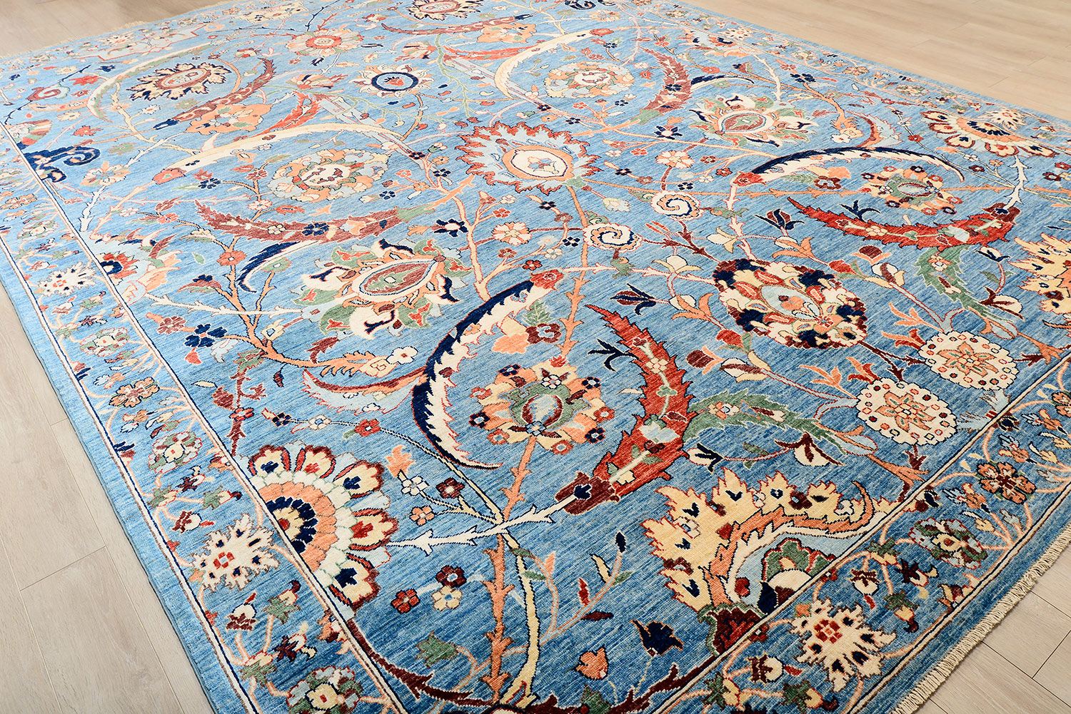 Шерстяной ковер ручной вязки SAFAVID, размер 419x307cm изображение