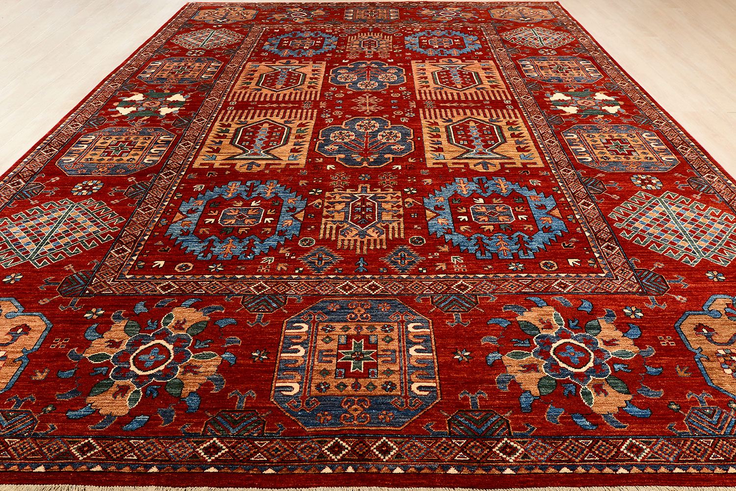 Шерстяной ковер ручной вязки KAZAKH, размер 433x319cm изображение