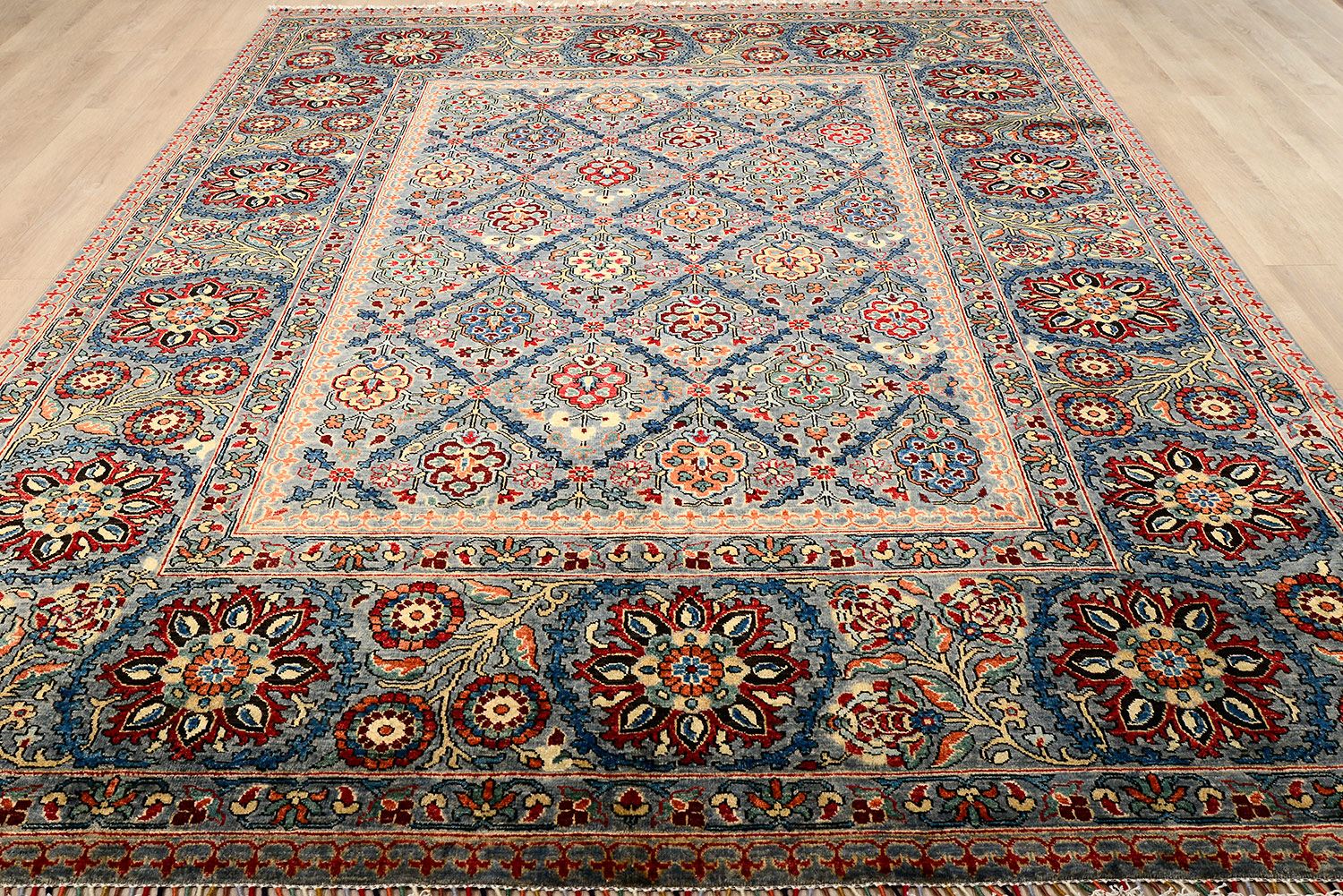 Шерстяной ковер ручной вязки SALTANI, размер 293x253cm изображение
