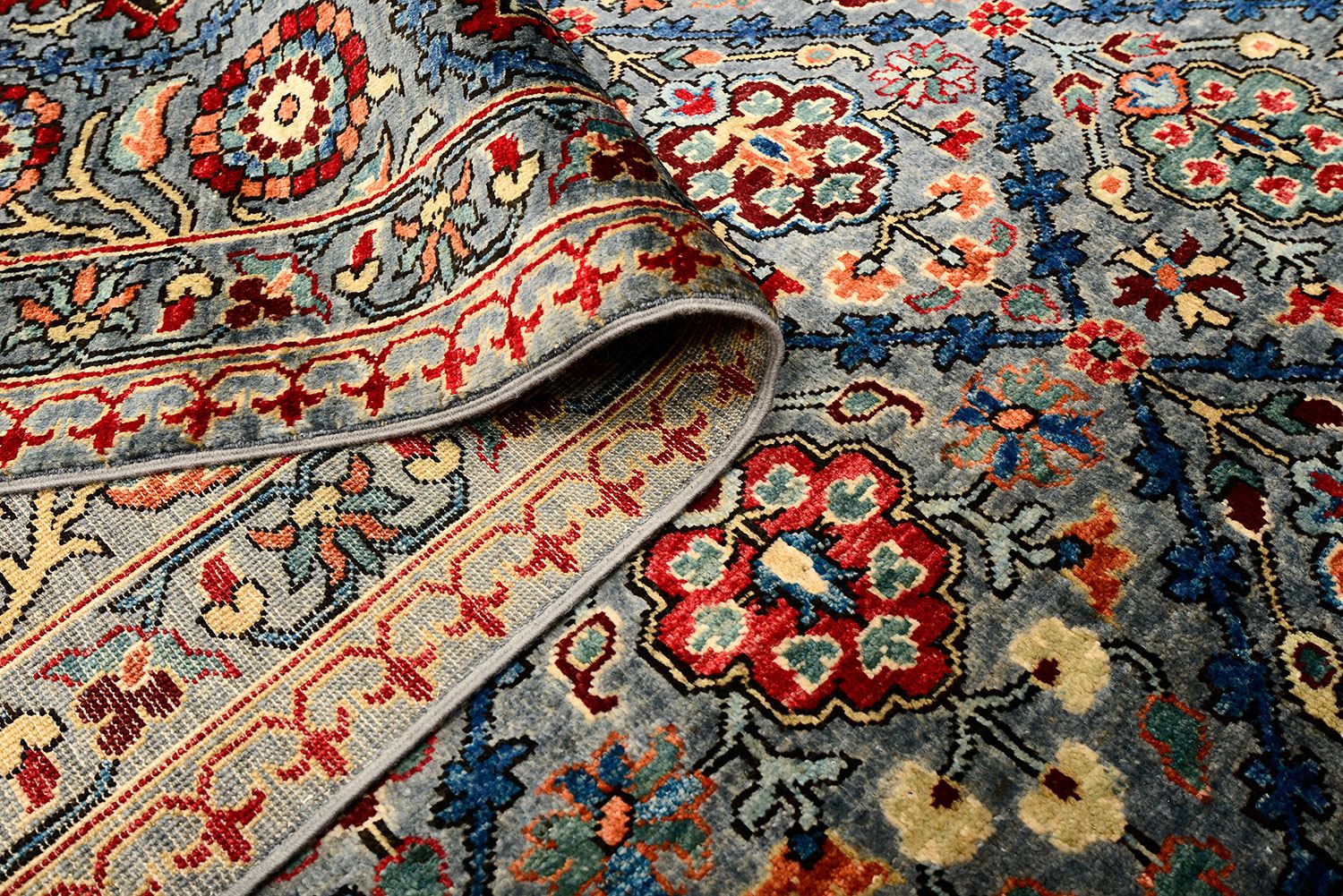Шерстяной ковер ручной вязки SALTANI, размер 293x253cm изображение
