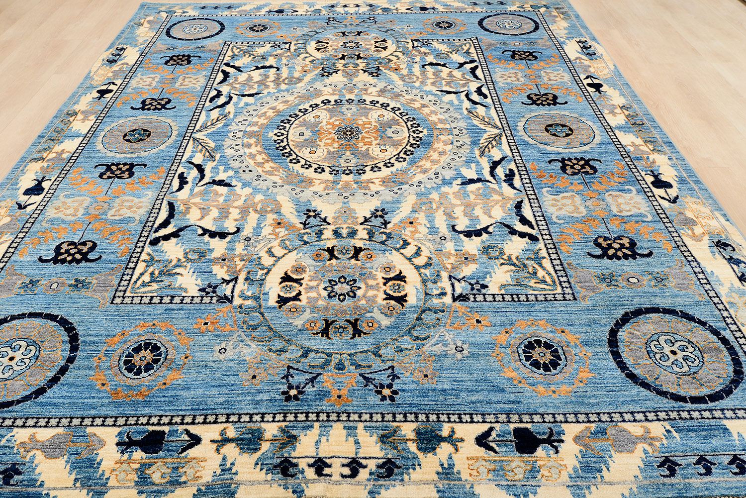 Шерстяной ковер ручной вязки SALTANI, размер 296x241cm изображение