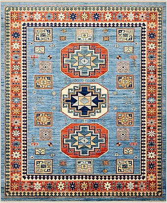 Шерстяной Кавказский ковер Kazakh №3889 299x247cm