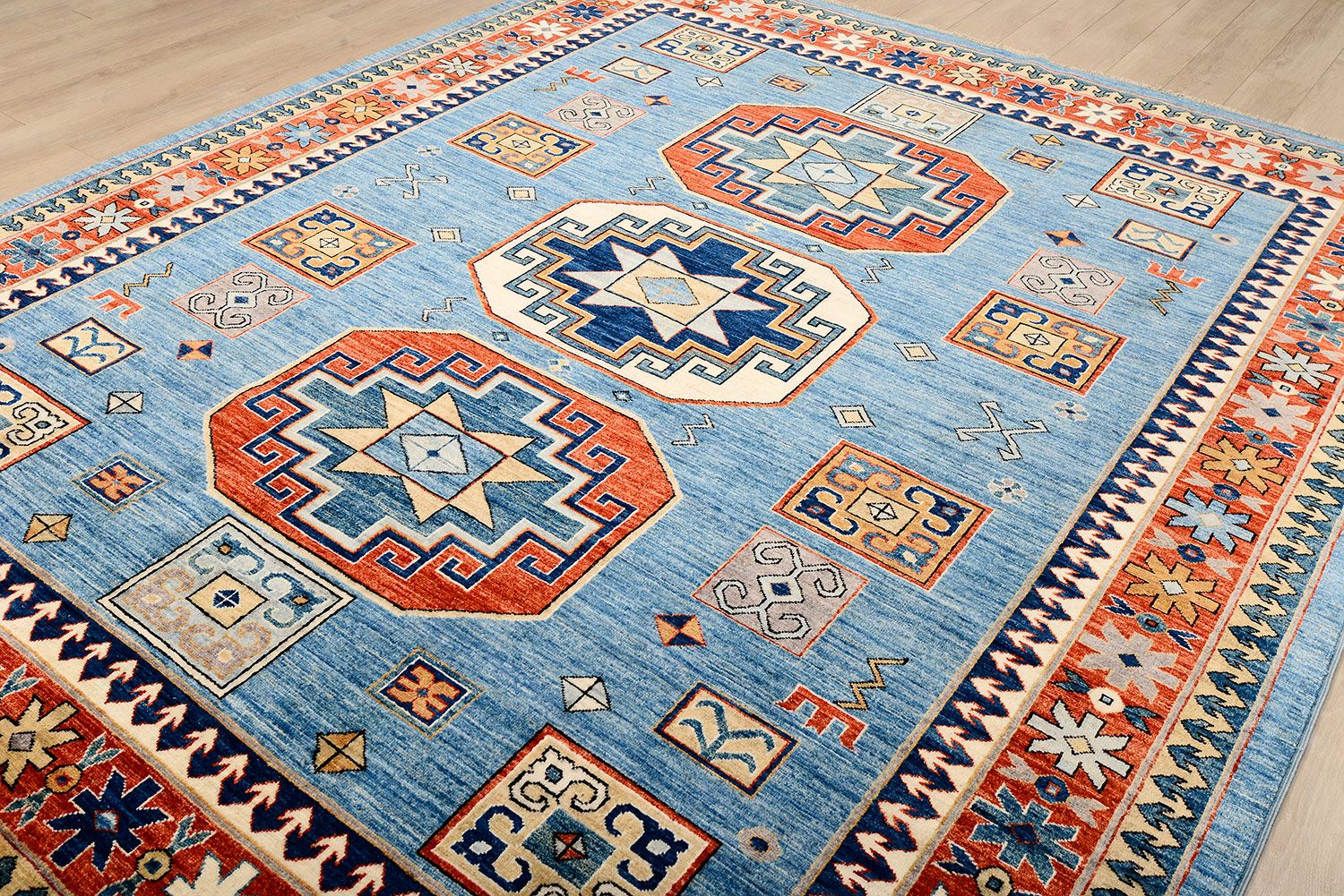 Шерстяной ковер ручной вязки KAZAKH, размер 299x247cm изображение