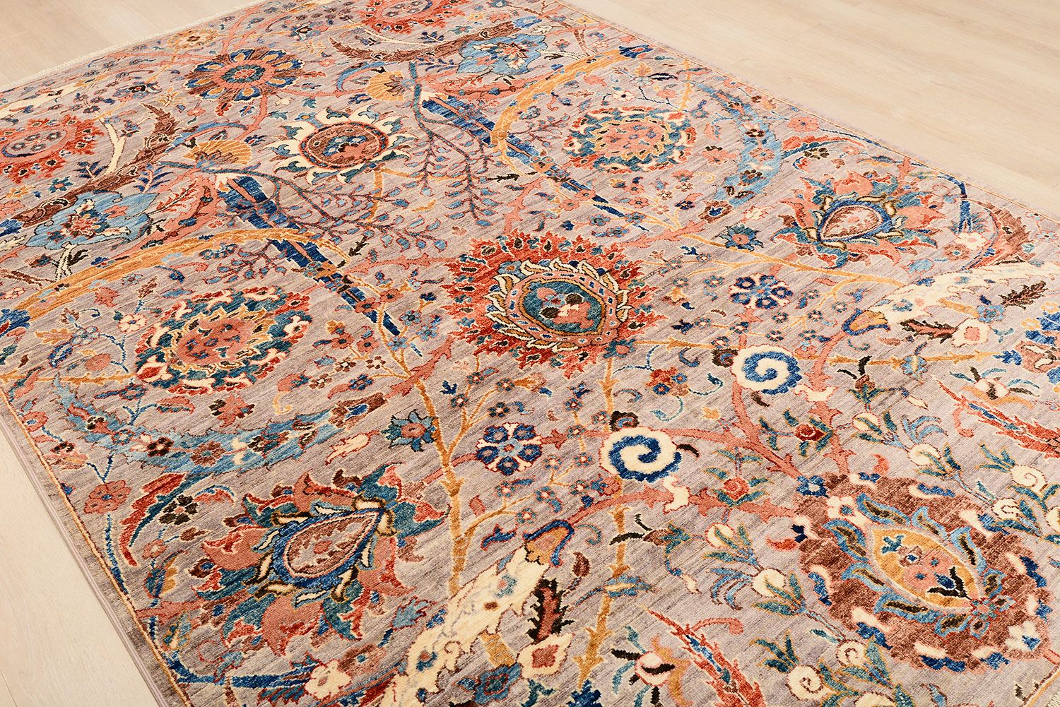 Шерстяной ковер ручной вязки SAFAVID, размер 281x184cm изображение