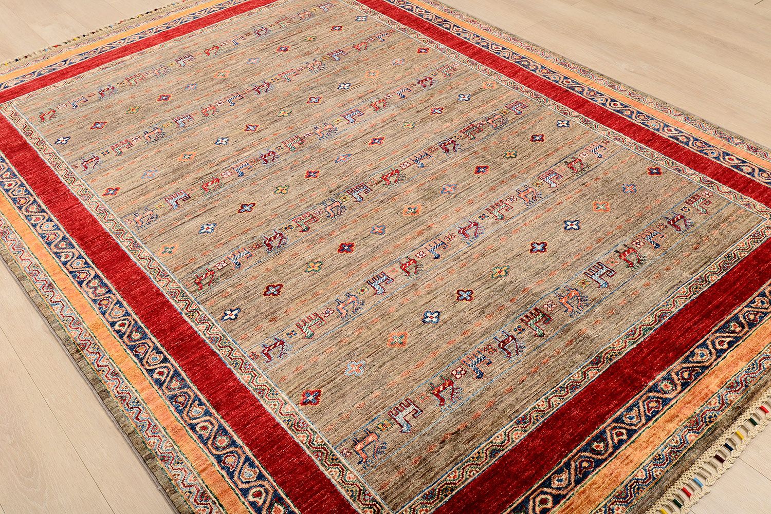 Пакистанский ковер ZIEGLER ORIENTAL шерстяной Прямоугольный 243x174cm фото крупным планом
