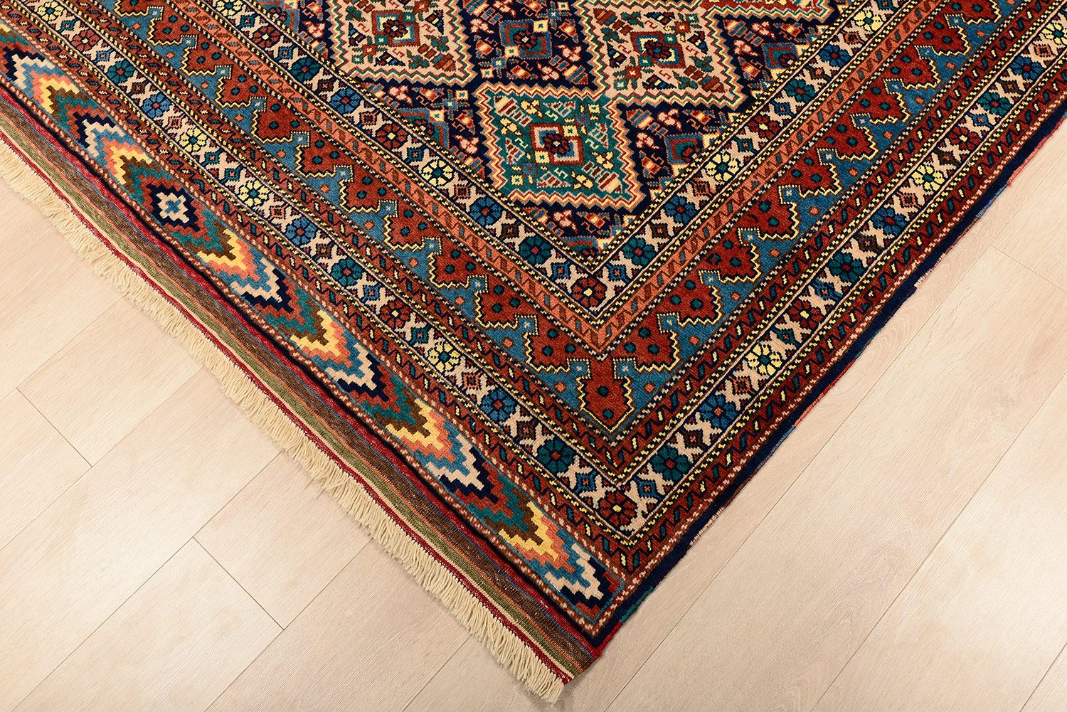 Пакистанский ковер BALUCHI шерстяной Прямоугольный 200x154cm фото крупным планом