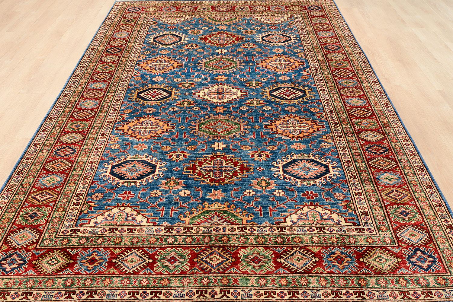 Шерстяной ковер ручной вязки KAZAKH, размер 282x190cm изображение