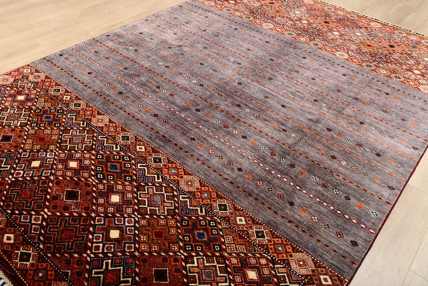 Шерстяной ковер ручной вязки KAZAKH, размер 299x205cm изображение
