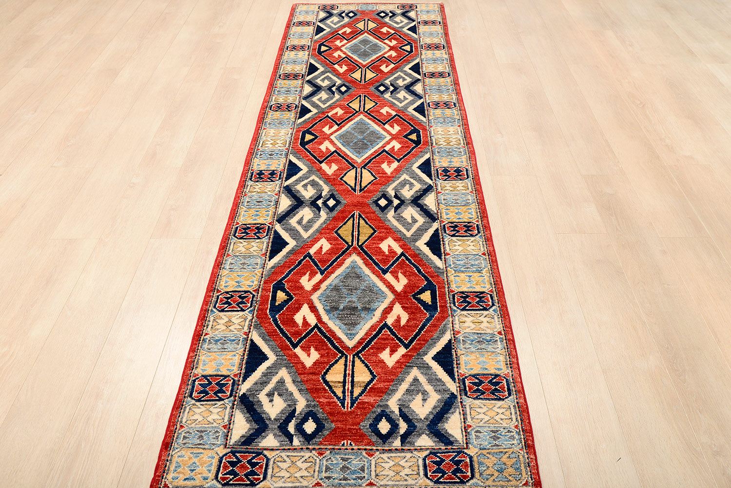 Шерстяной ковер ручной вязки KAZAKH, размер 300x80cm изображение