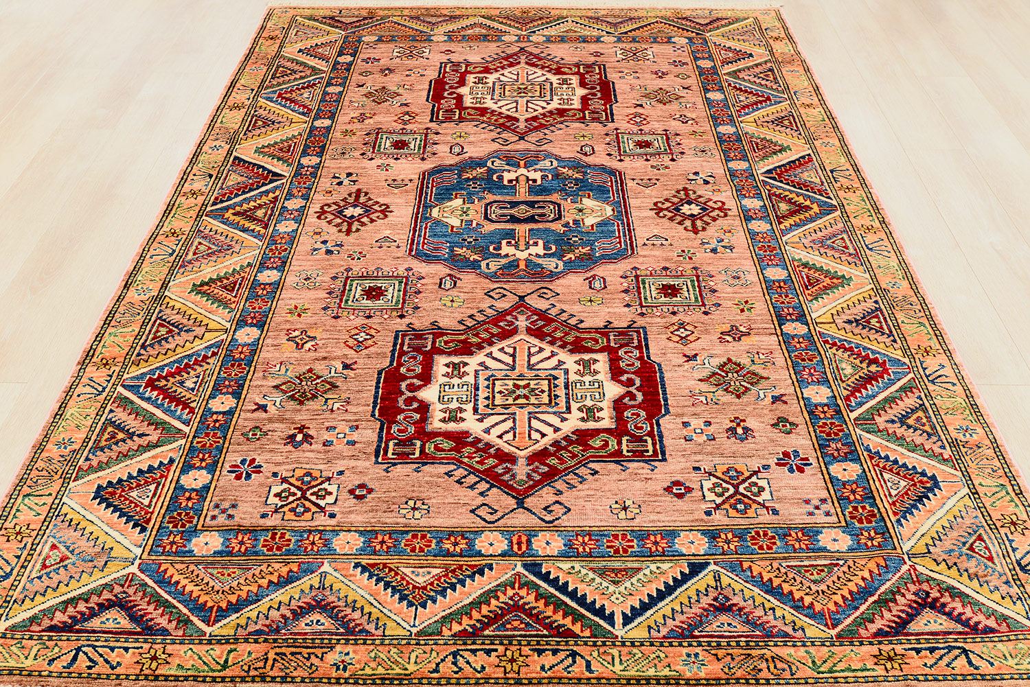 Шерстяной ковер ручной вязки KAZAKH, размер 240x164cm изображение