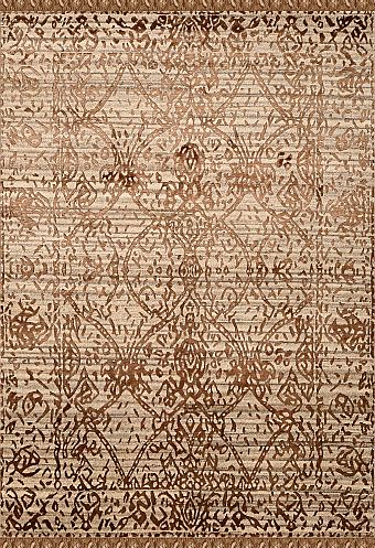 Современный Индийский ковер Amboise №2128 212x151cm из шерсти и бамб. шелка в стиле неоклассика