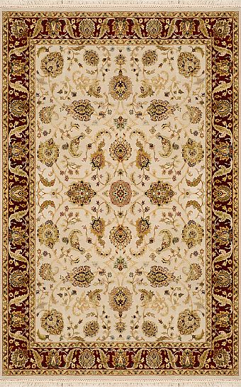 Индийский Rajastan ковер №2787 208x137cm из шелка и шерсти