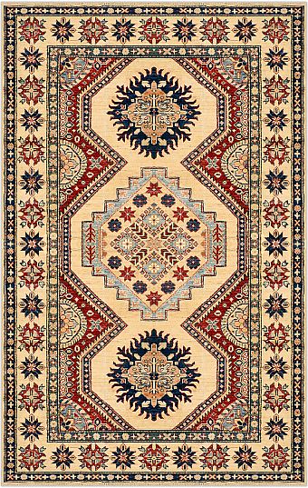 Шерстяной Кавказский ковер Kazakh №1522 228x145cm