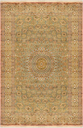 Шелковый Индийский ковер Gombad №1675 289x186cm