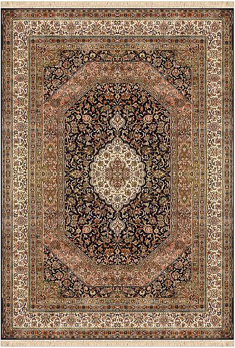 Шелковый Индийский ковер Kashmir №2829 185x128cm