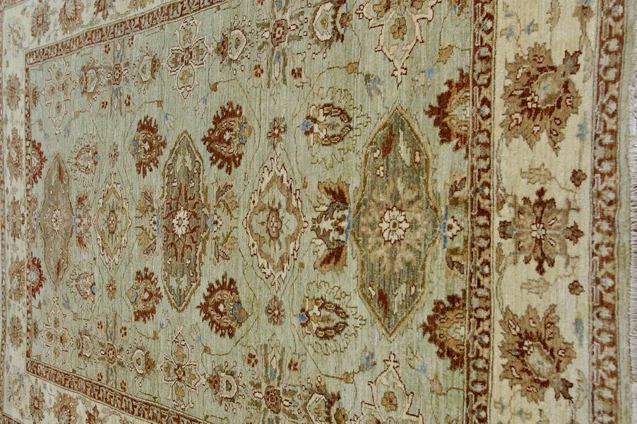 Пакистанский ковер Ковер "Зиглер" шерстяной Прямоугольный 290x184cm фото крупным планом