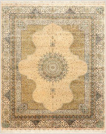 Шелковый Индийский ковер Medallion №3037 250x205cm