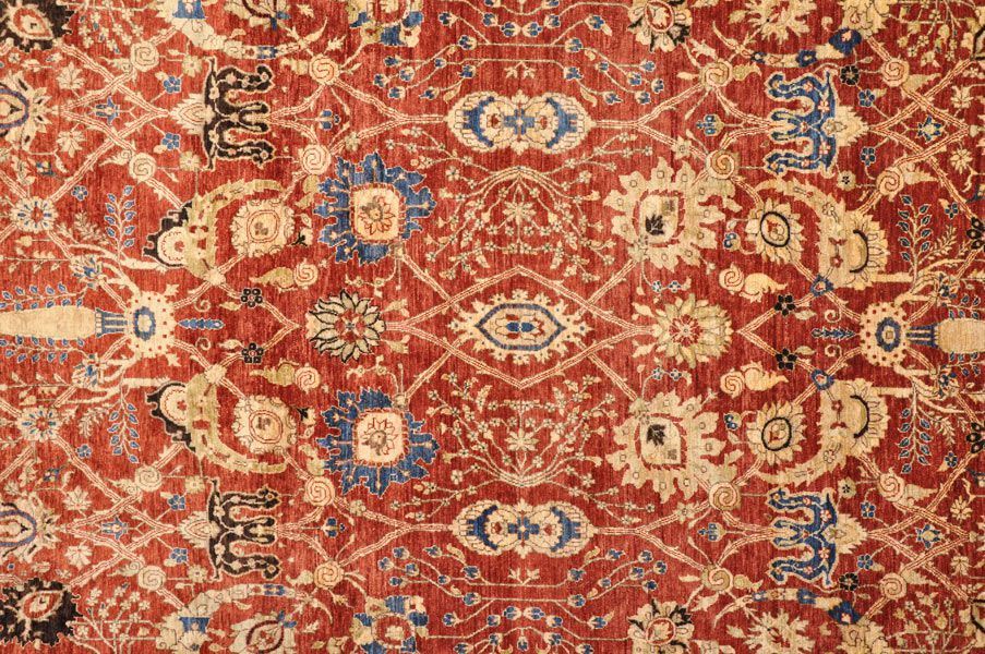 Пакистанский ковер Ковер "Салтани" шерстяной Прямоугольный 373x253cm фото крупным планом