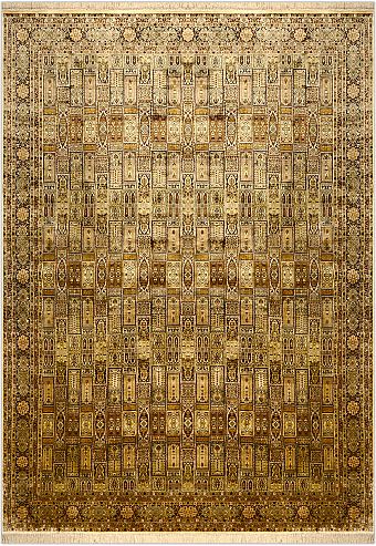 Шелковый Индийский ковер Heshti №1657 380x274cm