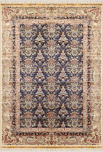 Современный Турецкий ковер Rocaille №1663 185x125cm из шелка в стиле неоклассика